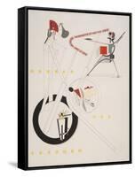 Victory Over the Sun, 1. Part of the Show Machinery-El Lissitzky-Framed Stretched Canvas