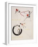 Victory Over the Sun, 1. Part of the Show Machinery-El Lissitzky-Framed Giclee Print