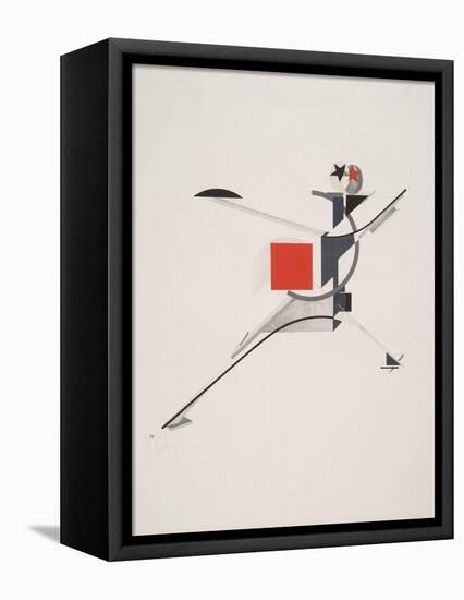 Victory Over the Sun, 10. New Man-El Lissitzky-Framed Stretched Canvas