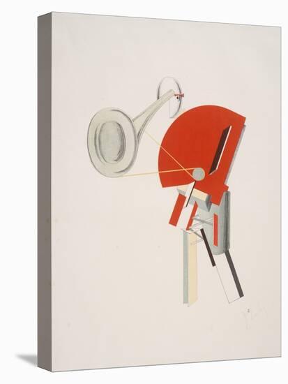 Victory Over the Sun, 2. The Announcer-El Lissitzky-Stretched Canvas