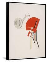 Victory Over the Sun, 2. The Announcer-El Lissitzky-Framed Stretched Canvas