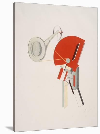 Victory Over the Sun, 2. The Announcer-El Lissitzky-Stretched Canvas