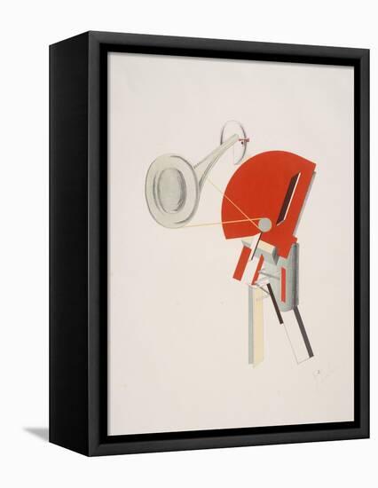 Victory Over the Sun, 2. The Announcer-El Lissitzky-Framed Stretched Canvas