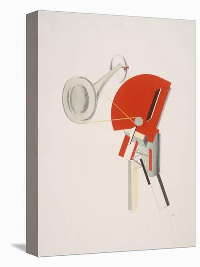 Victory Over the Sun, 2. The Announcer-El Lissitzky-Stretched Canvas