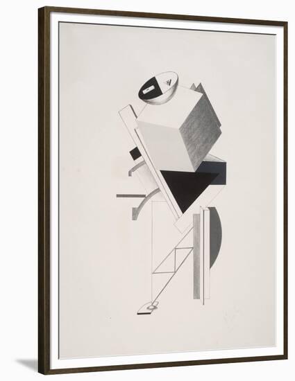 Victory Over the Sun, 3. Sentry-El Lissitzky-Framed Premium Giclee Print