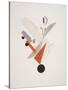 Victory Over the Sun, 5. Globetrotter (in Time)-El Lissitzky-Stretched Canvas