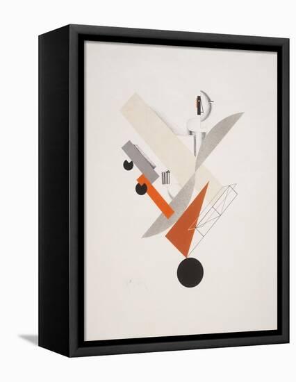 Victory Over the Sun, 5. Globetrotter (in Time)-El Lissitzky-Framed Stretched Canvas