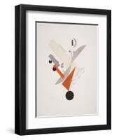 Victory Over the Sun, 5. Globetrotter (in Time)-El Lissitzky-Framed Premium Giclee Print