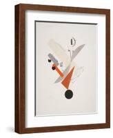 Victory Over the Sun, 5. Globetrotter (in Time)-El Lissitzky-Framed Giclee Print