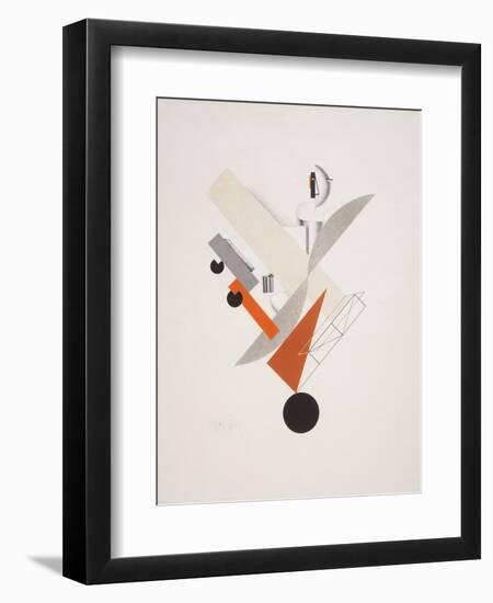 Victory Over the Sun, 5. Globetrotter (in Time)-El Lissitzky-Framed Giclee Print