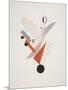 Victory Over the Sun, 5. Globetrotter (in Time)-El Lissitzky-Mounted Giclee Print
