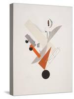 Victory Over the Sun, 5. Globetrotter (in Time)-El Lissitzky-Stretched Canvas