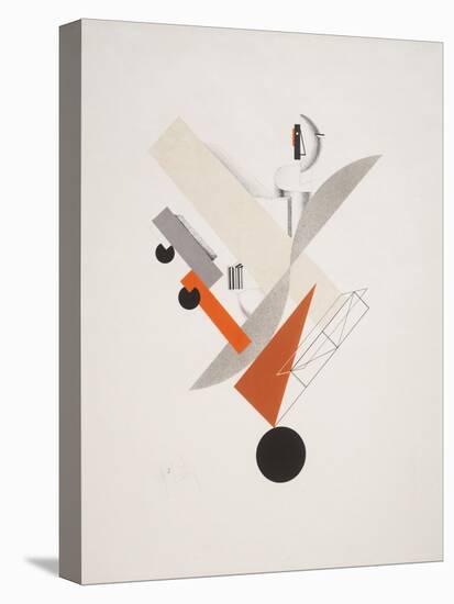 Victory Over the Sun, 5. Globetrotter (in Time)-El Lissitzky-Stretched Canvas