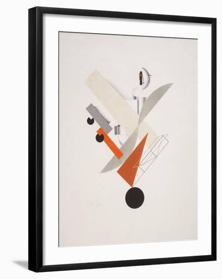 Victory Over the Sun, 5. Globetrotter (in Time)-El Lissitzky-Framed Giclee Print