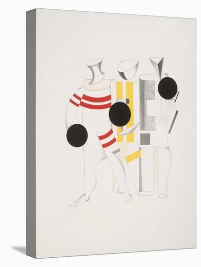 Victory Over the Sun, 6. Sportsmen-El Lissitzky-Stretched Canvas