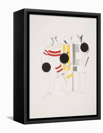 Victory Over the Sun, 6. Sportsmen-El Lissitzky-Framed Stretched Canvas