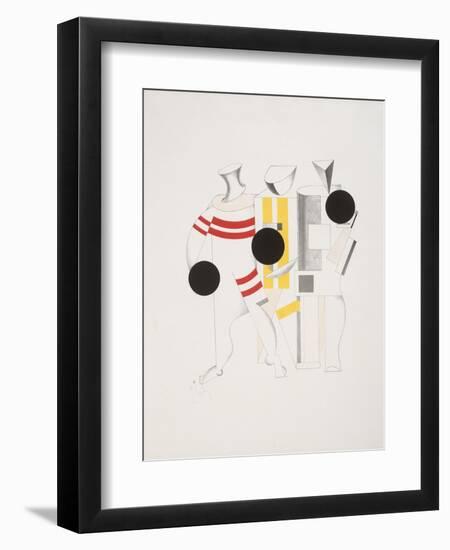 Victory Over the Sun, 6. Sportsmen-El Lissitzky-Framed Giclee Print