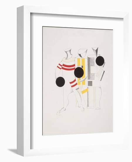 Victory Over the Sun, 6. Sportsmen-El Lissitzky-Framed Giclee Print