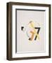 Victory Over the Sun, 8. Old Man (Head 2 Steps behind)-El Lissitzky-Framed Giclee Print