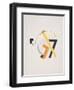 Victory Over the Sun, 8. Old Man (Head 2 Steps behind)-El Lissitzky-Framed Giclee Print
