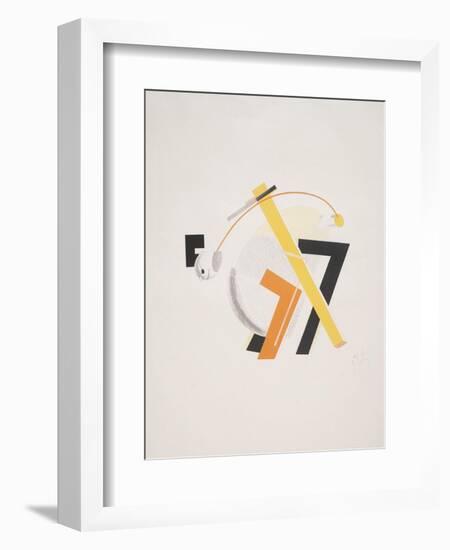 Victory Over the Sun, 8. Old Man (Head 2 Steps behind)-El Lissitzky-Framed Giclee Print