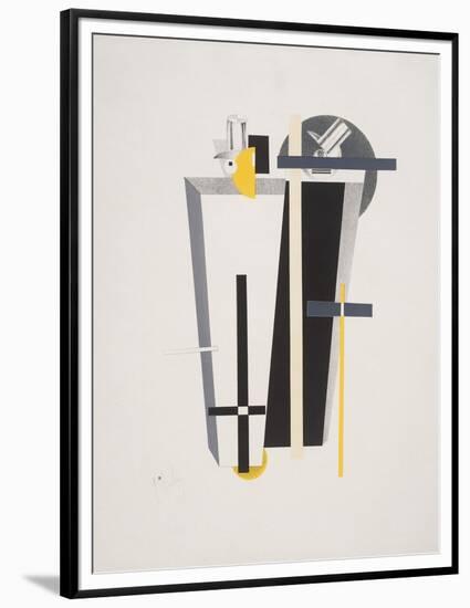 Victory Over the Sun, 9. Gravediggers-El Lissitzky-Framed Premium Giclee Print