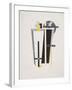 Victory Over the Sun, 9. Gravediggers-El Lissitzky-Framed Giclee Print