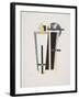 Victory Over the Sun, 9. Gravediggers-El Lissitzky-Framed Giclee Print