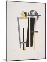 Victory Over the Sun, 9. Gravediggers-El Lissitzky-Mounted Giclee Print