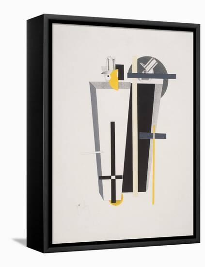 Victory Over the Sun, 9. Gravediggers-El Lissitzky-Framed Stretched Canvas