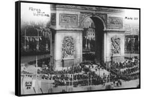 Victory Parade, Paris, 14th July 1919-null-Framed Stretched Canvas