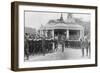 Victory Parade Passing the Victoria Memorial and Buckingham Palace, London, 19 July, 1919-null-Framed Giclee Print