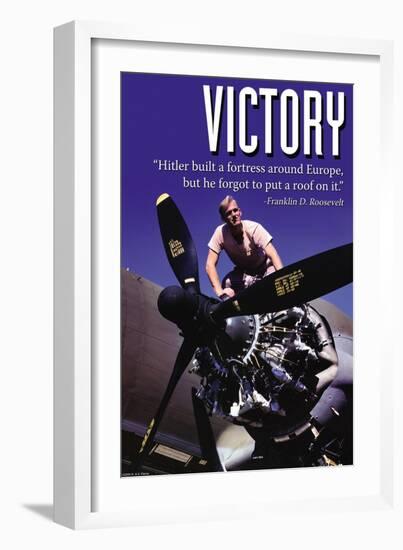 Victory-null-Framed Art Print