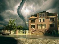 Tornado over the House-viczast-Art Print