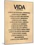 Vida por Madre Teresa Poema-null-Mounted Poster