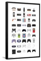 Video Game Controllers-null-Framed Standard Poster
