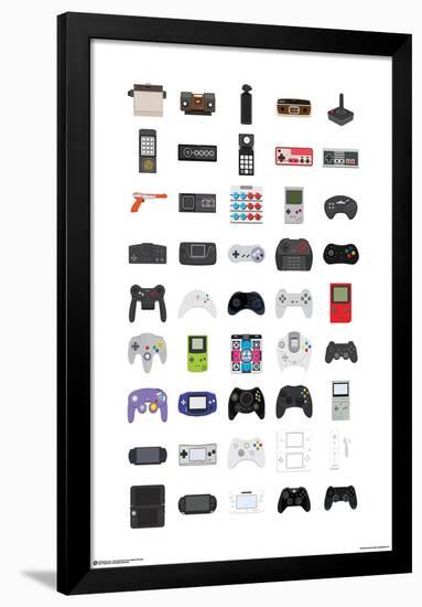 Video Game Controllers-null-Framed Standard Poster
