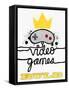 Video Games Rule-Marcus Prime-Framed Stretched Canvas