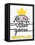 Video Games Rule-Marcus Prime-Framed Stretched Canvas