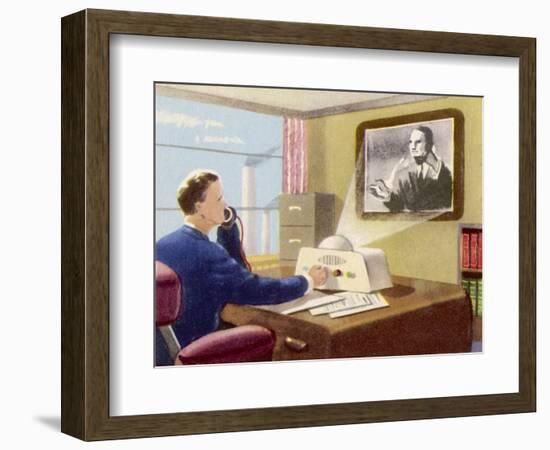 Video-Telephone-null-Framed Art Print