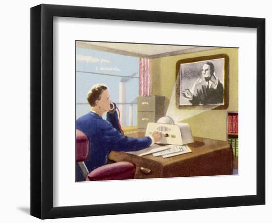 Video-Telephone-null-Framed Art Print