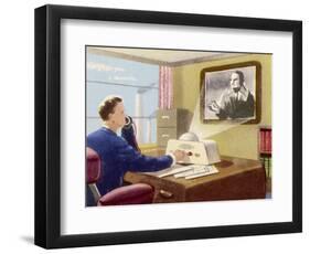 Video-Telephone-null-Framed Art Print