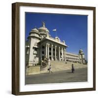 Vidhana Soudha, Bangalore, Karnataka State, India-Rolf Richardson-Framed Photographic Print