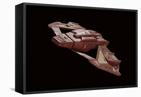 Vidiian Spacecraft Model with Open Wings-null-Framed Stretched Canvas