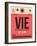 VIE Vienna Luggage Tag 1-NaxArt-Framed Art Print