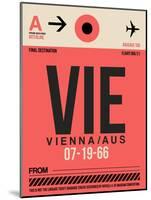 VIE Vienna Luggage Tag 1-NaxArt-Mounted Art Print