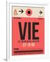 VIE Vienna Luggage Tag 1-NaxArt-Framed Art Print