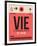 VIE Vienna Luggage Tag 1-NaxArt-Framed Art Print