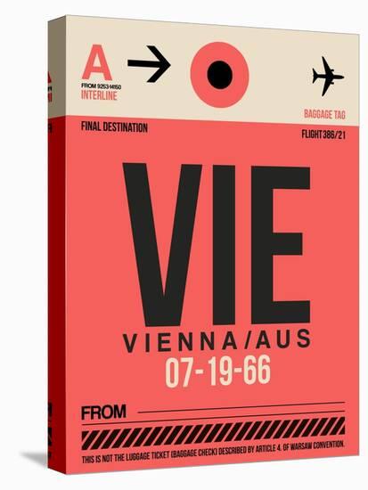 VIE Vienna Luggage Tag 1-NaxArt-Stretched Canvas