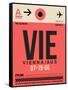 VIE Vienna Luggage Tag 1-NaxArt-Framed Stretched Canvas